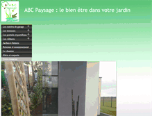 Tablet Screenshot of abcpaysage.fr